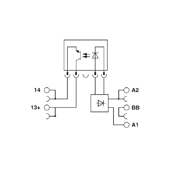 Module à relais statique pour PLC logic 1NO, 24Vdc, Push-in-Lire la description