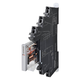 Module-relais, 6mm, SPDT 6A-250VAC, Push-in, 24DC-Lire la description