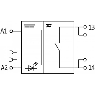 Module-relais, SPST-NO 8A-250VAC/DC, 12mm, Vis, 24Vdc-Lire la description