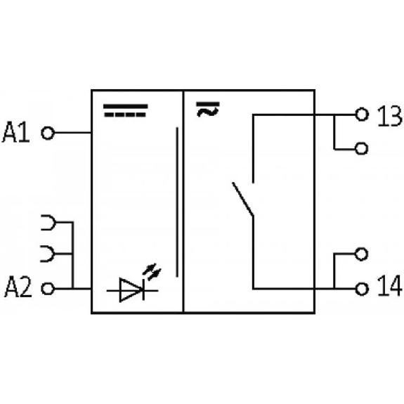 Module-relais, SPST-NO 8A-250VAC/DC, 12mm, Vis, 24Vdc-Lire la description