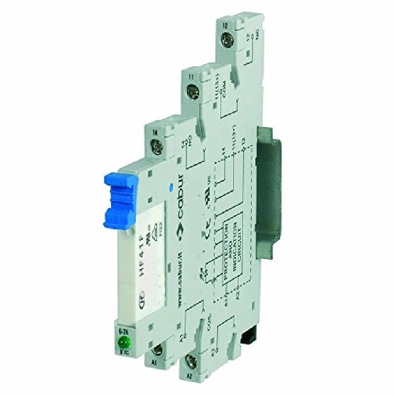 Module relais, 6.2mm, SPDT 6A-250Vac, Vis, 24Vac/dc-Lire la description