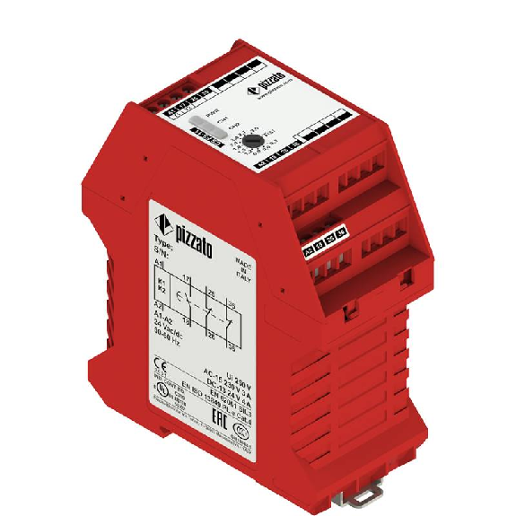 Module temporisateur de sécurité 24Vac/dc 1NO+2NF (3-30s) à vis-Lire la description