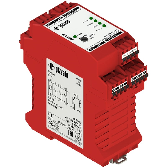 Module de sécu. p/détection d'arrêt moteur 2NO+1NF, bornes à ressort-Lire la description