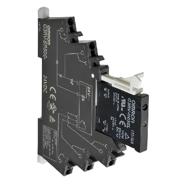 Module-relais statique, 6,2mm, Mofset 3A 5-24VDC Push-in, 230VAC-Lire la description