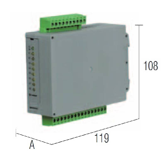 Module 8 Relais SPST-NO 10A, 24VAC/DC , à vis-Lire la description