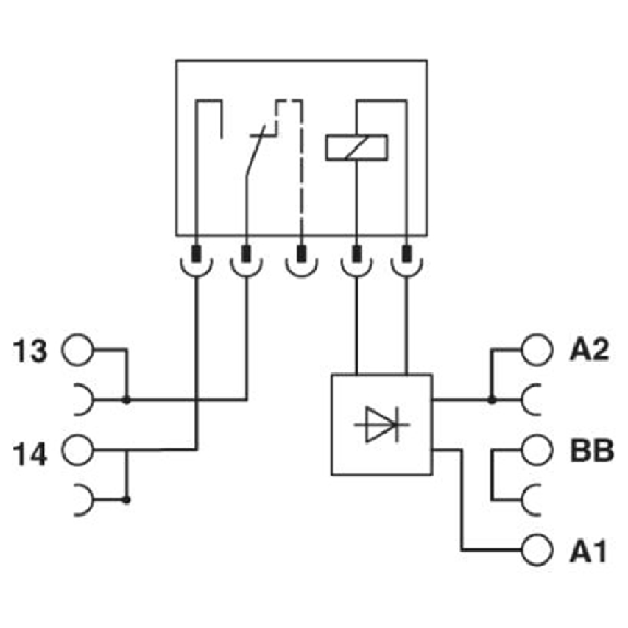 Module-relais d'entrée, 6.2mm, SPST-NO, Push-In, 24Vdc-Lire la description