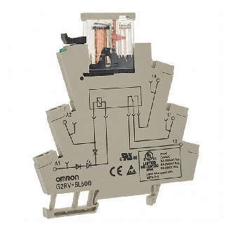 Module-relais, 6mm, SPDT 6A-250VAC, Ressort, 230VAC-Lire la description