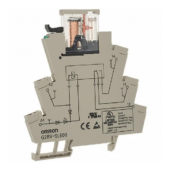 Module-relais, 6mm, SPDT 6A-250VAC, Ressort, 230VAC-Lire la description