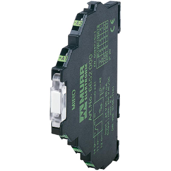Module-relais d'entrée, SPDT 50mA-30VAC/DC, 6.2mm, Ressort, 24AC/DC-Lire la description
