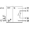 Module-relais d'entrée, SPST-NO/SPST-NF 3A-250V, 12mm, à vis, 24VDC