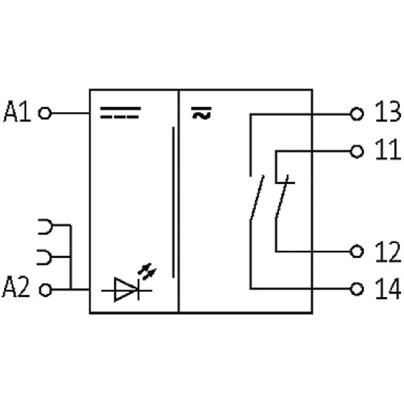 Module-relais d'entrée, SPST-NO/SPST-NF 3A-250V, 12mm, à vis, 24VDC-Lire la description