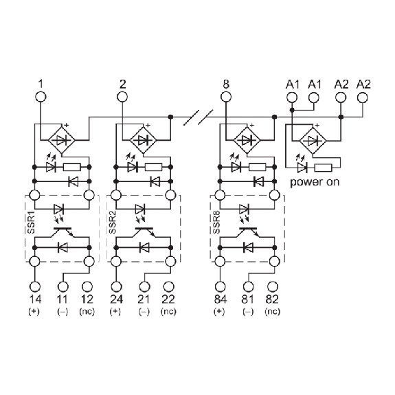 Module 8 Relais statiques 24 Vdc / 5-48 Vdc 2,5 A Module 8 Relais statiques 24 Vdc / 5-48 Vdc 2,5 A-Lire la description