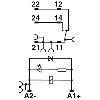 Module relais, SPDT, Push-In, BT, LED, DIODE, 24Vdc