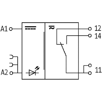 Module-relais, SPDT 8A-250VAC/DC, 12mm, Vis, 24VDC-Lire la description