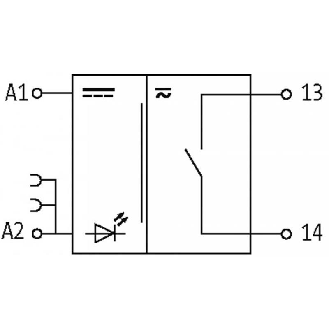 Module-relais, SPST-NO 6A-250VAC/DC, 6.2mm, Ressort, 24VDC-Lire la description