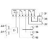 Module à relais DPDT 3A-250VAC, 14mm, Vis, 24Vdc