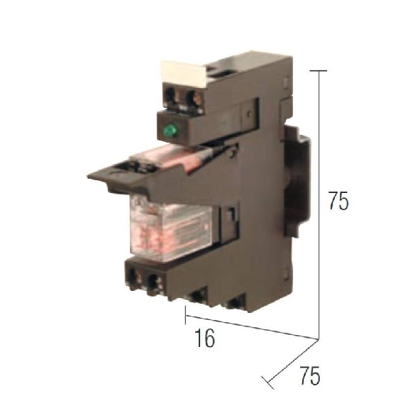 Module 1 relais, DPDT 8A-250VAC, Vis, 24VDC-Lire la description