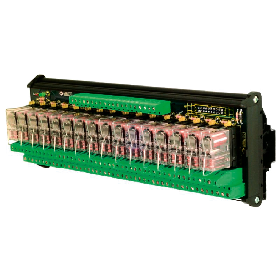 Module 16 Relais DPDT 8A, 24VDC Commun négatif-Lire la description