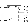 Module relais, DPDT 5A-250VAC/DC, 22.5mm, Vis, 24VDC