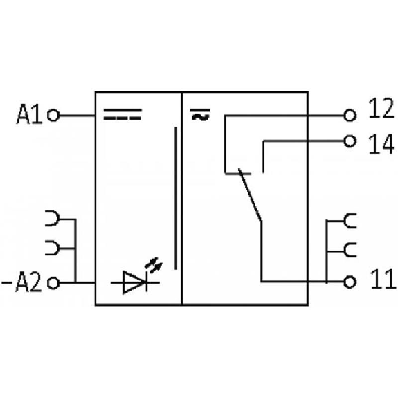 Module-relais d'entrée, SPDT 6A-250VAC/DC, 6,2mm, Vis, 24VDC-Lire la description