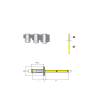 Rivets multiserrages MULTI AL/ST - Tête large K16 - 4,8x10 mm 250 Pièces