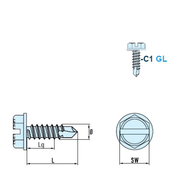 DIN 7504 L Sechskant-Bohrschrauben mit LS C1 GL 4,2x19 mm - 1000 Stück DIN 7504 L Sechskant-Bohrschrauben mit LS C1 GL 4,2x19 mm - 1000 Stück-Beschreibung lesen