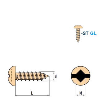 Linsenkopf-Blechschrauben SQ Square-Drive ST C GL 4,2x13 mm inkl. SQ Bit 50mm - 1000 Stück-Beschreibung lesen