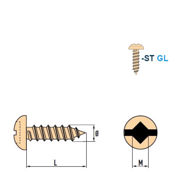 Vis à Tôle-Tête Cylindrique Bombée SQ Square-Drive ST C GL 4,2x13 mm avec SQ Embout 50mm - 1000 pièces-Lire la description