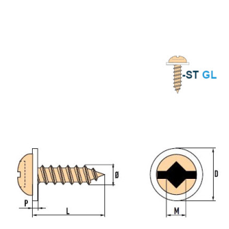 Linsenkopf-Blechschrauben SQ Square-Drive ST C GL PA 4,2x13 mm inkl. SQ Bit 50mm - 1000 Stück-Beschreibung lesen