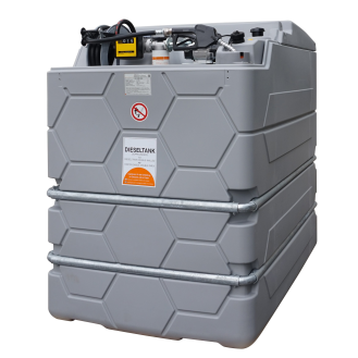 Cuve stockage gasoil double paroi CUBE IP + 20 SIM 2 500 L-Lire la description