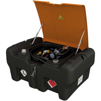 Cuve transport essence KS easy mobil 330 pompe 12 V et capot-Lire la description