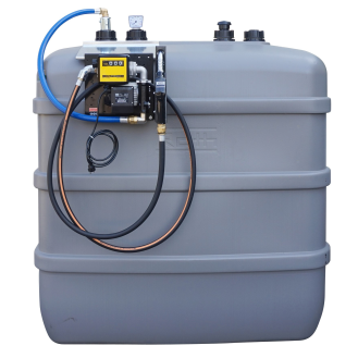Cuve stockage gasoil double paroi PE GNR platine  1 500 L-Lire la description