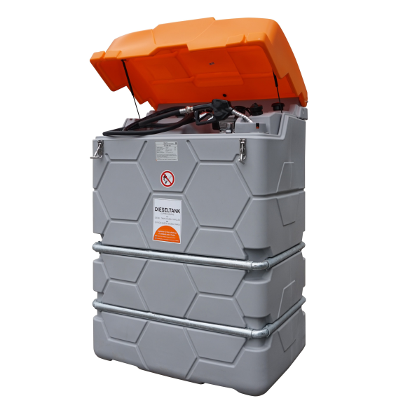 Cuve de stockage gasoil double paroi 1 000 L-Lire la description