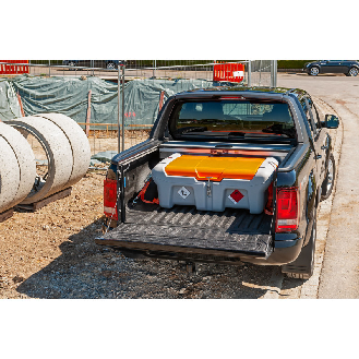 Cuve transport gasoil Easy Mobil 210 Pick-up,  pompe 30 l/min 12 V, capot-Lire la description
