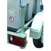 Cuve transport gasoil Easy   440 Standard avec pompe  40L/min  12 V et capot conforme ADR, sur remorque routière