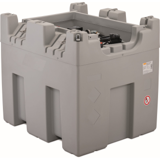Cuve double paroi stockage gasoil 980 L sans capot, pompe 230 V-Lire la description