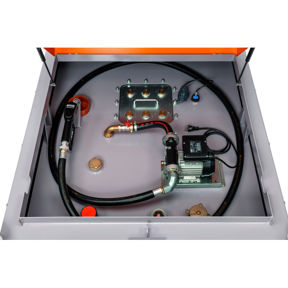 Cuve de transport gasoil 980L avec pompe 72l/min 230V-Lire la description