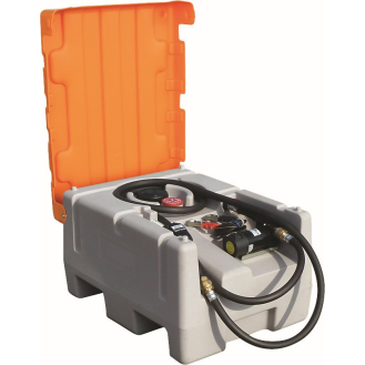 Cuve transport gasoil Easy Mobil 125,  pompe 40 l/min 12 V, capot-Lire la description