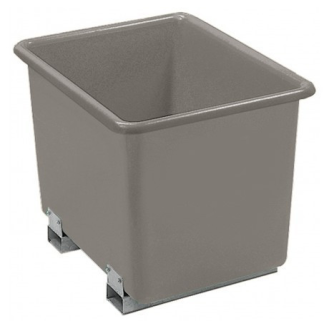 Bac PFV avec fourreaux 2 200 litres gris-Lire la description