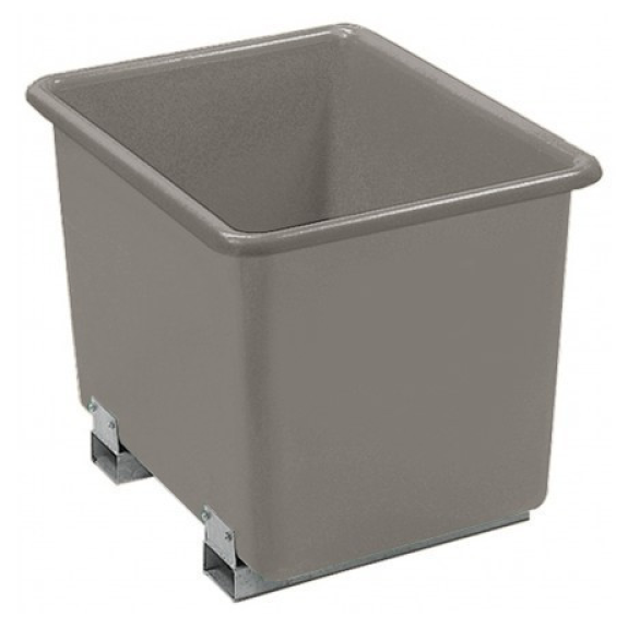 Bac PFV avec fourreaux 2 200 litres gris-Lire la description