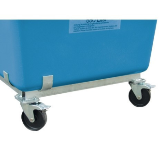 Bac PFV sur roulettes 200 litres haut bleu-Lire la description