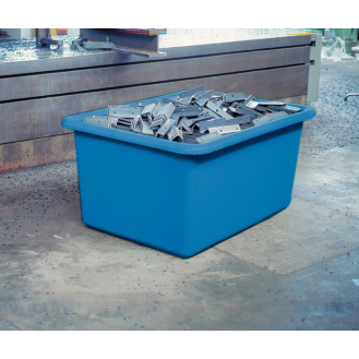 Bac PFV sur roulettes 100 litres bleu-Lire la description