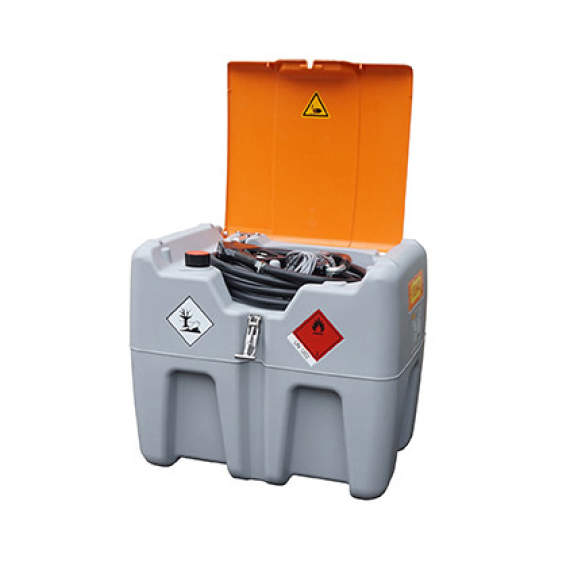 Cuve transport gasoil Easy  210, Pompe 30 L 12V avec capot, batterie Lithium et chargeur non fournis-Lire la description
