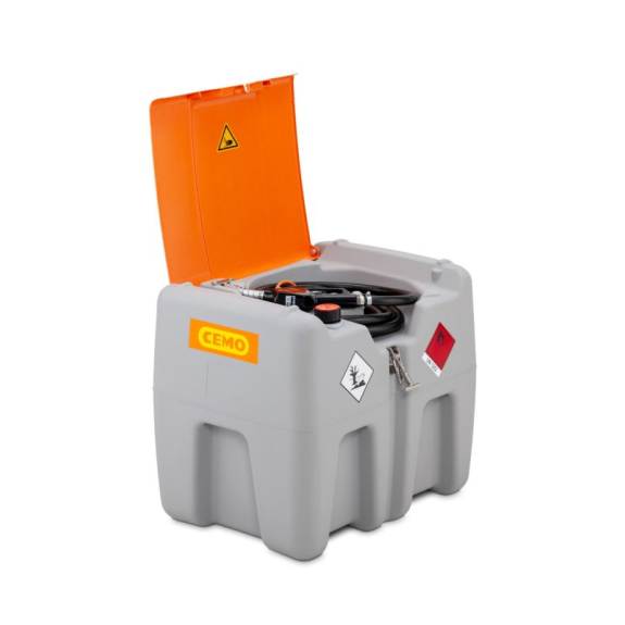 Cuve transport gasoil Easy  210, Pompe 30 L 12V avec capot, batterie Lithium et chargeur non fournis-Lire la description