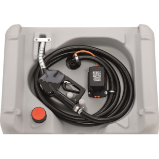 Cuve transport gasoil Easy  210, Pompe 30 L 12V avec capot, batterie Lithium et chargeur non fournis-Lire la description