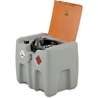 Cuve transport gasoil Easy Mobil 210,  pompe 30 l/min et batterie Lithium, capot-Lire la description