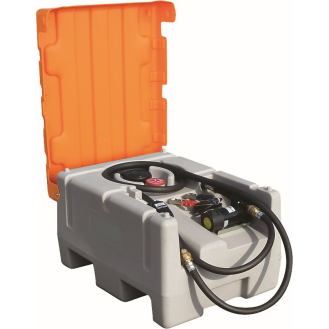 Cuve transport gasoil Easy Mobil 125,  pompe 30 l/min 12 V, capot-Lire la description