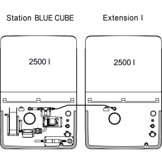 Extension 2 500 L pour Cuve AdBlue CUBE extérieur 5 000 L-Lire la description