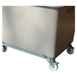 Bac PFV sur roulettes 550 litres gris-Lire la description