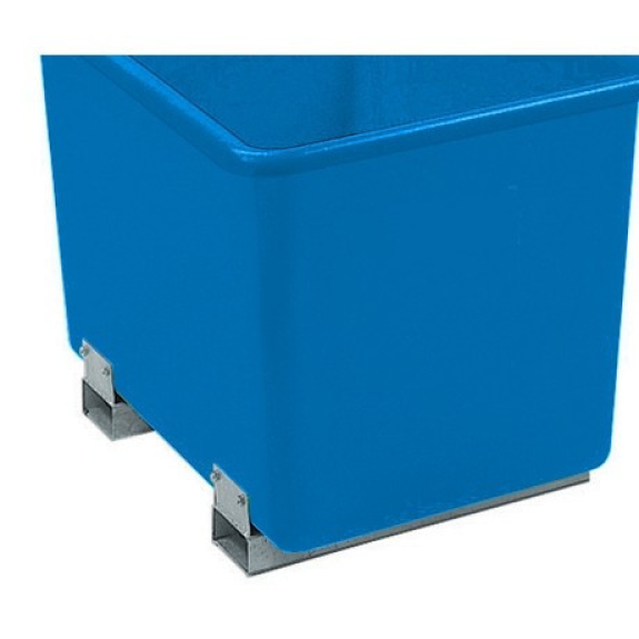 Bac PFV avec fourreaux 300 litres bleu Bac PFV avec fourreaux 300 litres bleu-Lire la description